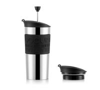 Bodum Mug de viaje con émbolo Travel Press negro