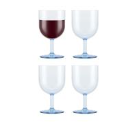 Bodum OKTETT 4 - Copas de vino tinto de plástico, reutilizables, 0,25 l