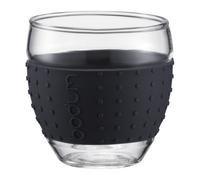 Bodum Pavina - Set de 2 Vasos térmicos, 0,1 l, borosilicato, Color Negro