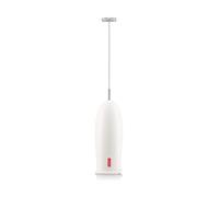 Bodum Schiuma - Batidor de leche, a pilas, plástico, color blanco crema