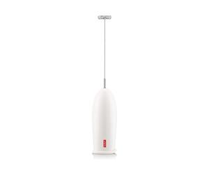 Bodum Schiuma - Batidor de leche, a pilas, plástico, color blanco crema
