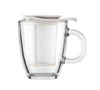Bodum Taza de té con filtro Yo-Yo blanco