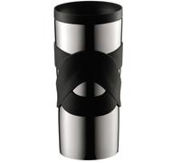Bodum Taza Térmica de Viaje - Acero Inoxidable Doble Pared, Tapa Hermética, 0.35L, Negra BOD0699965007621