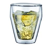 Bodum Titlis - Set de 2 Vasos térmicos, 0,25 l, borosilicato, apilable, Transparentes