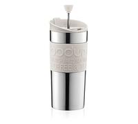 Bodum Travel mug con émbolo y Tapa Extra, Blanco Crema, 350 mililitros