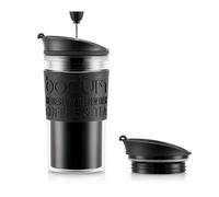 Bodum Travel mug con émbolo y Tapa Extra, Negro, 350 mililitros