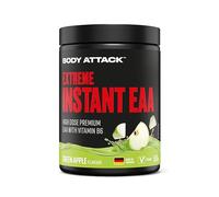 Body Attack Extreme Instant EAA Polvo - Green Apple, 500 g, fabricado en Alemania, 8 aminoácidos esenciales para una nutrición rica en proteínas y entrenamiento de construcción muscular