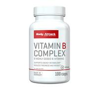 Body Attack Vitamina B Complejo 100 Cápsulas 45g Energía Salud (366,44kg)