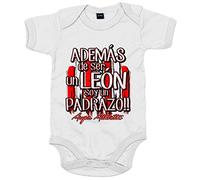 Body bebé además de ser un león soy un padrazo del Athletic - Blanco, Talla única 12 meses