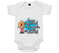 Body bebé Apassionat simpàtic i a mès del Girona - Blanco, Talla única 12 meses