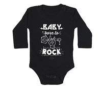 Body bebé "Baby born to rock"