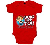 Body bebé Boig per tu amunt Girona - Rojo, Talla única 12 meses