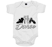 Body bebé Dance bailar es mi vida - Blanco, Talla única 12 meses