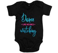 Body bebé Dance Like No One Is Watching - Negro, Talla única 12 meses