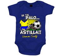 Body bebé de tal palo tal astilla de Cádiz para aficionado al fútbol - Azul, Talla única 12 meses