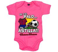 Body bebé de tal palo tal astilla de Huesca para aficionado al fútbol - Rosa, Talla única 12 meses
