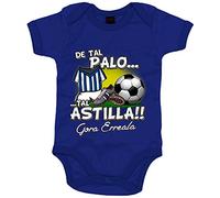 Body bebé De tal palo tal astilla de la real para aficionado al fútbol - Azul Royal, Talla única 12 meses