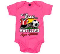 Body bebé de tal palo tal astilla para hijos y padres del Athletic - Rosa, Talla única 12 meses