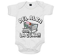 Body bebé del Alba desde la cuna para aficionado al fútbol - Blanco, Talla única 12 meses