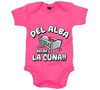 Body bebé del Alba desde la cuna para aficionado al fútbol - Rosa, Talla única 12 meses