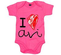 Body bebé I Love avi - Rosa, Talla única 12 meses