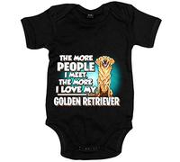 Body bebé I love my Golden Retriever raza perro - Negro, Talla única 12 meses