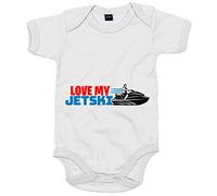 Body bebé I Love My Jetski Jet Ski - Blanco, Talla única 12 meses