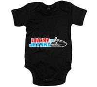 Body bebé I Love My Jetski Jet Ski - Negro, Talla única 12 meses