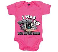 Body bebé I was born to the dark side parodia friki - Rosa, Talla única 12 meses