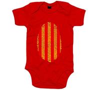 Body bebé impremta ADN català - Rojo, Talla única 12 meses