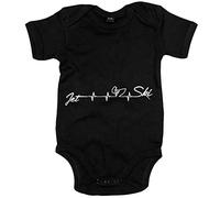 Body bebé Jet Ski es mi vida - Negro, Talla única 12 meses