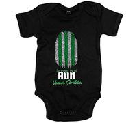 Body bebé lo tengo en mi ADN futbolero de Córdoba - Negro, Talla única 12 meses