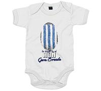Body bebé lo tengo en mi ADN futbolero de la real - Blanco, Talla única 12 meses