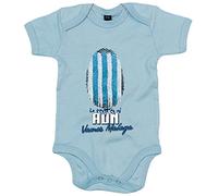 Body bebé lo tengo en mi ADN futbolero de Málaga - Celeste, Talla única 12 meses