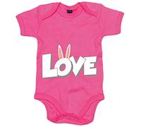 Body bebé Love rabbits quiero un conejo de mascota - Rosa, Talla única 12 meses