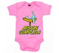 Body bebé Misión cumplida - Rosa, Talla única 12 meses