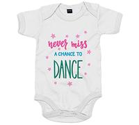Body bebé Never Miss A Chance To Dance - Blanco, Talla única 12 meses
