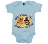 Body bebé ojos que no ven Hostión que te pegas soy motero - Celeste, Talla única 12 meses