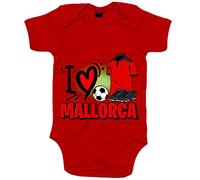 Body bebé para enamorado de su equipo de fútbol de Mallorca - Rojo, Talla única 12 meses