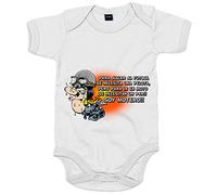 Body bebé para ir en moto se necesita un par soy motero - Blanco, Talla única 12 meses