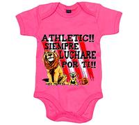 Body bebé para leones con frase Athletic siempre luchare por ti - Rosa, Talla única 12 meses