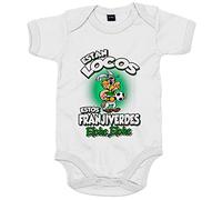 Body bebé parodia de Asteris para aficionados al fútbol de Elche - Blanco, Talla única 12 meses