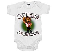 Body bebé parodia del león la mascota del Athletic - Blanco, Talla única 12 meses