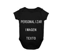 Body Bebe Personalizado,Disfraz De Bebe,Body Bebe,Bodies Bebe,Cosas Para Bebes Recien Nacidos,Regalos Para Bebes,Regalo Personalizado (0-3M,negro)