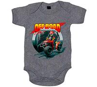 Body bebé Quad Off Road Adventure - Gris, Talla única 12 meses