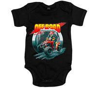 Body bebé Quad Off Road Adventure - Negro, Talla única 12 meses