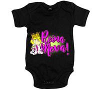 Body bebé Reina meva - Negro, Talla única 12 meses