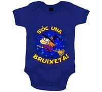 Body bebé Sóc una bruixeta - Azul Royal, Talla única 12 meses