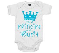 Body bebé Soy el principe de mi abuela - Blanco, Talla única 12 meses