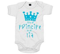 Body bebé Soy el principe de mi tía - Blanco, Talla única 12 meses